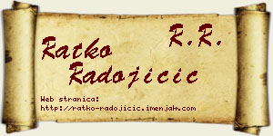 Ratko Radojičić vizit kartica